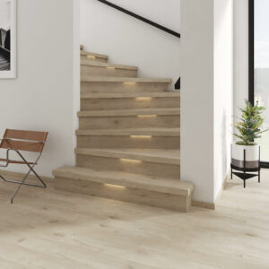 Vinyl flooring and staircase | Yates Flooring